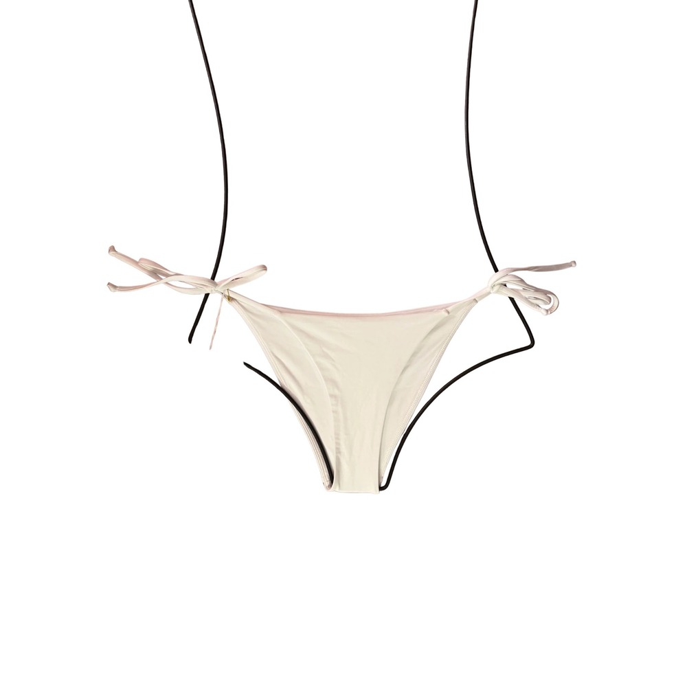 Alex Eagle Sporting Club x Rashi World White String Bikini Bottom NWT $160 S